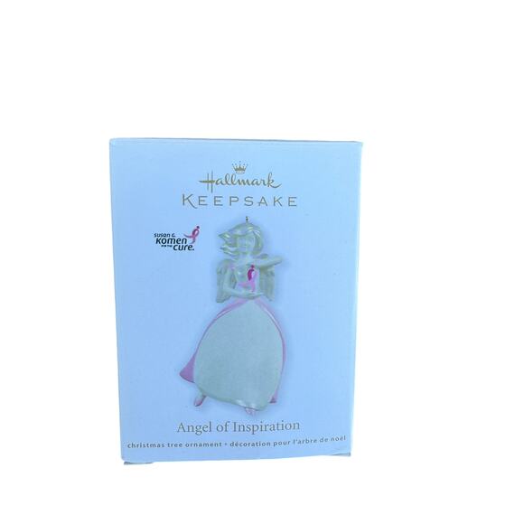 Hallmark Other - Retired Hallmark Angel of Inspiration Ornament – Pink Ribbon Susan G. Komen